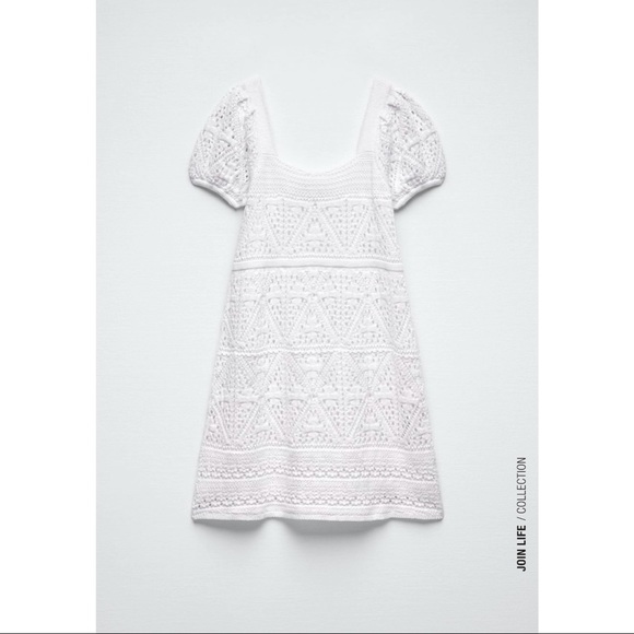 Zara Crochet Knit Dress - Picture 1 of 5